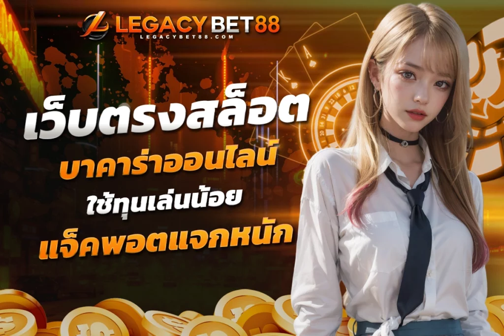 เว็บตรงสล็อตบาคาร่าออนไลน์ ใช้ทุนเล่นน้อยแจ็คพอตแจกหนัก